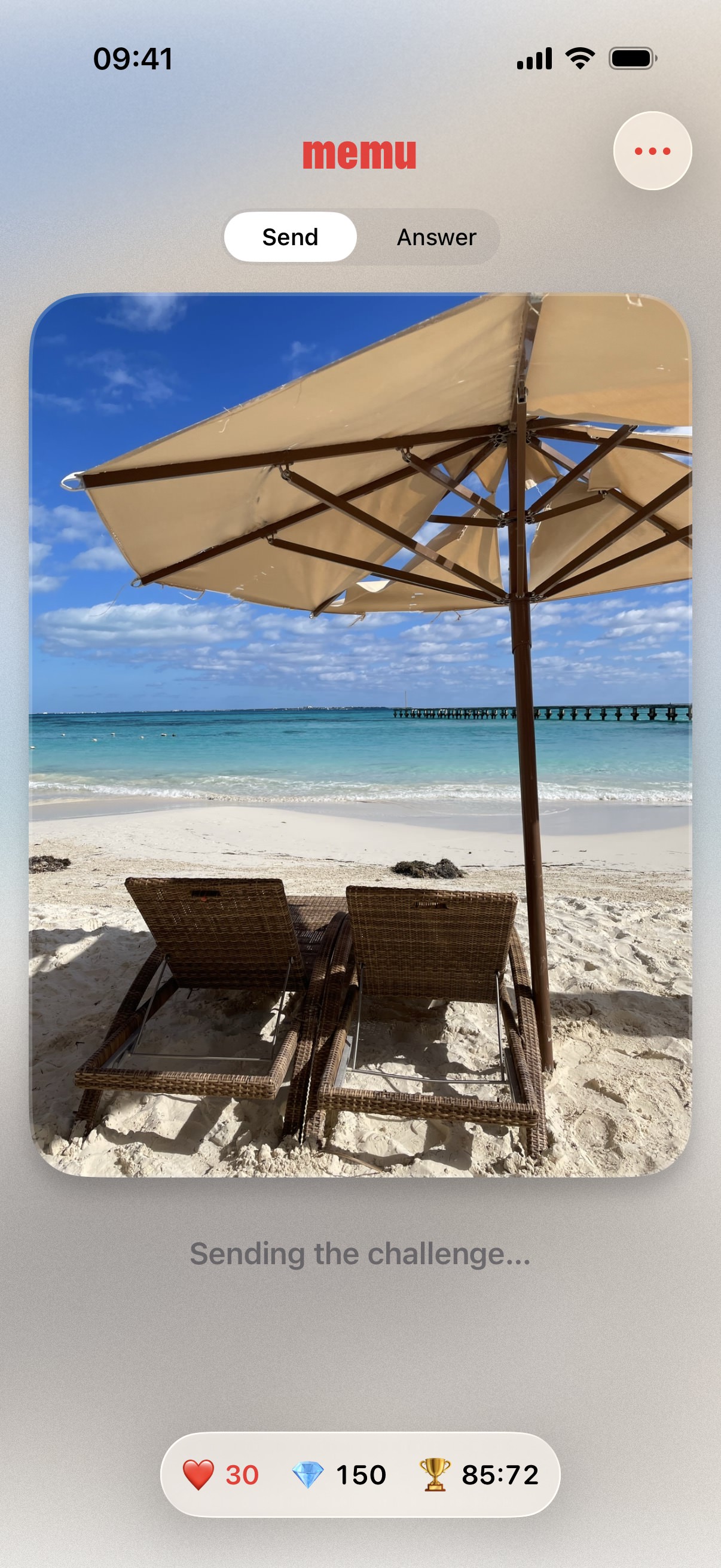 Partner sending challenge