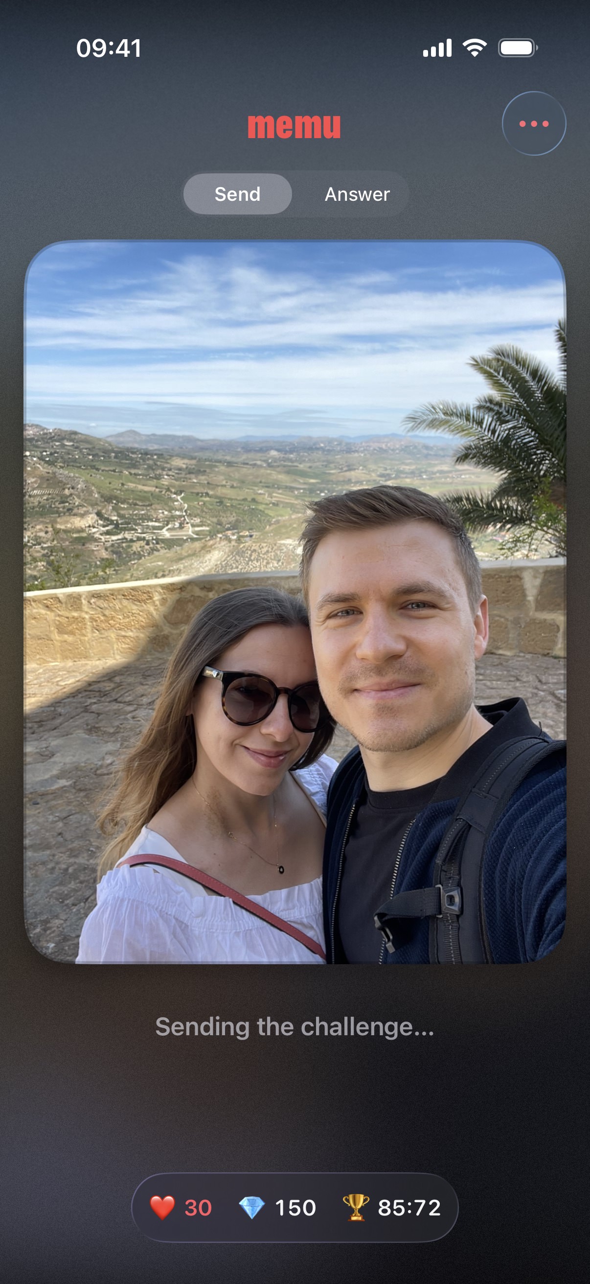 You sending challenge